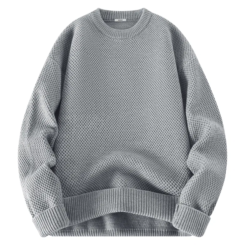 Детский свитер с круглым вырезом MINISO, Light Gray