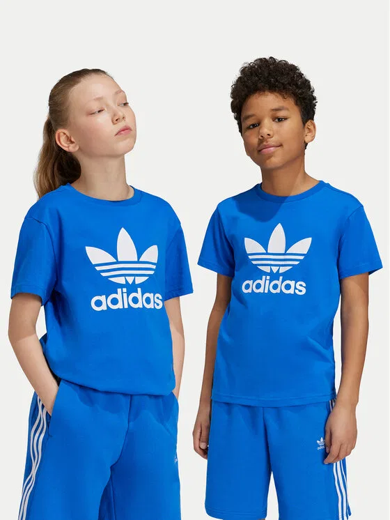 Футболка regular fit adicolor Trefoil Adidas, синий — фото 2