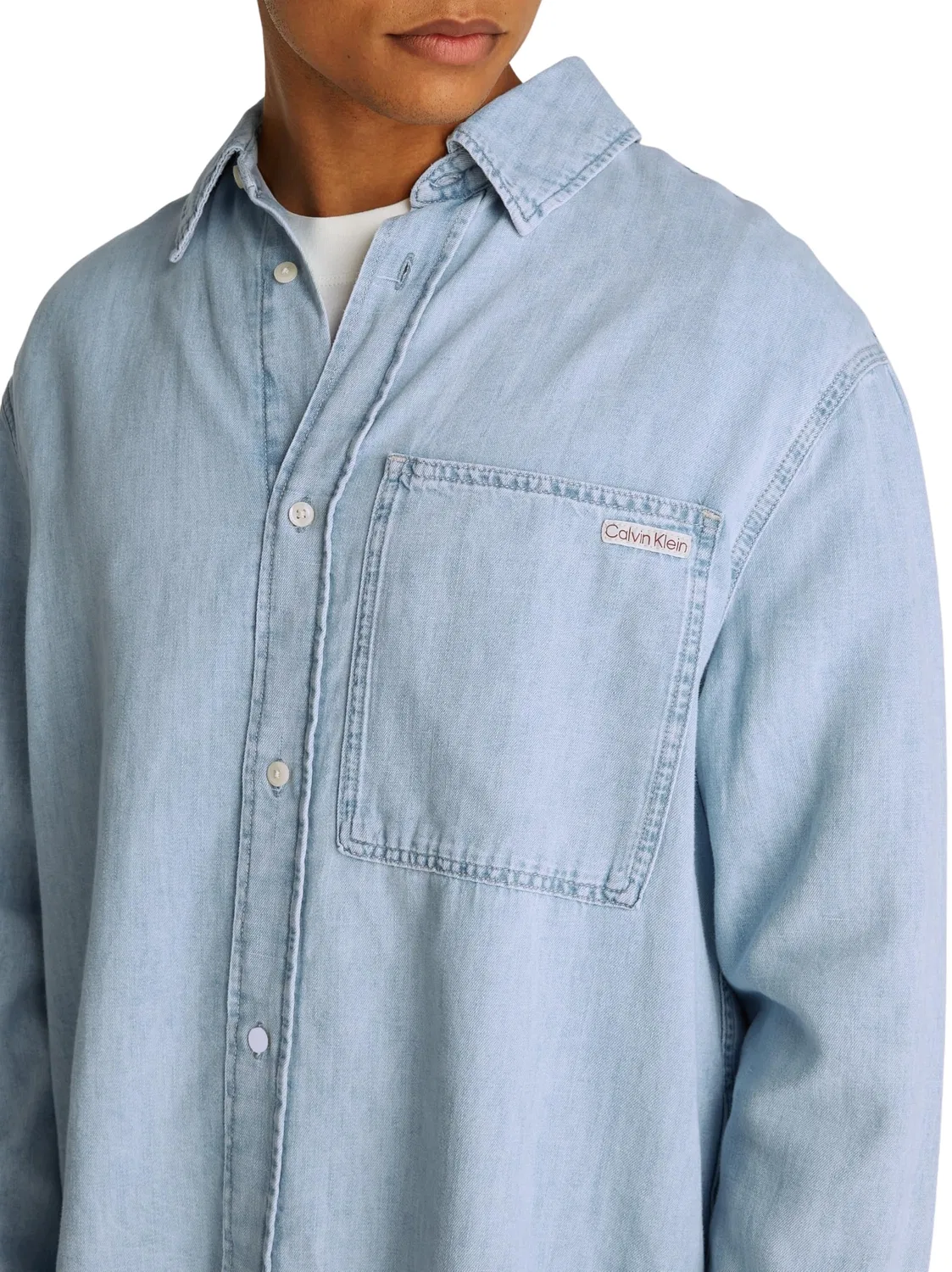Мужская куртка с длинным рукавом Calvin Klein, Denim (Den Light) — фото 3