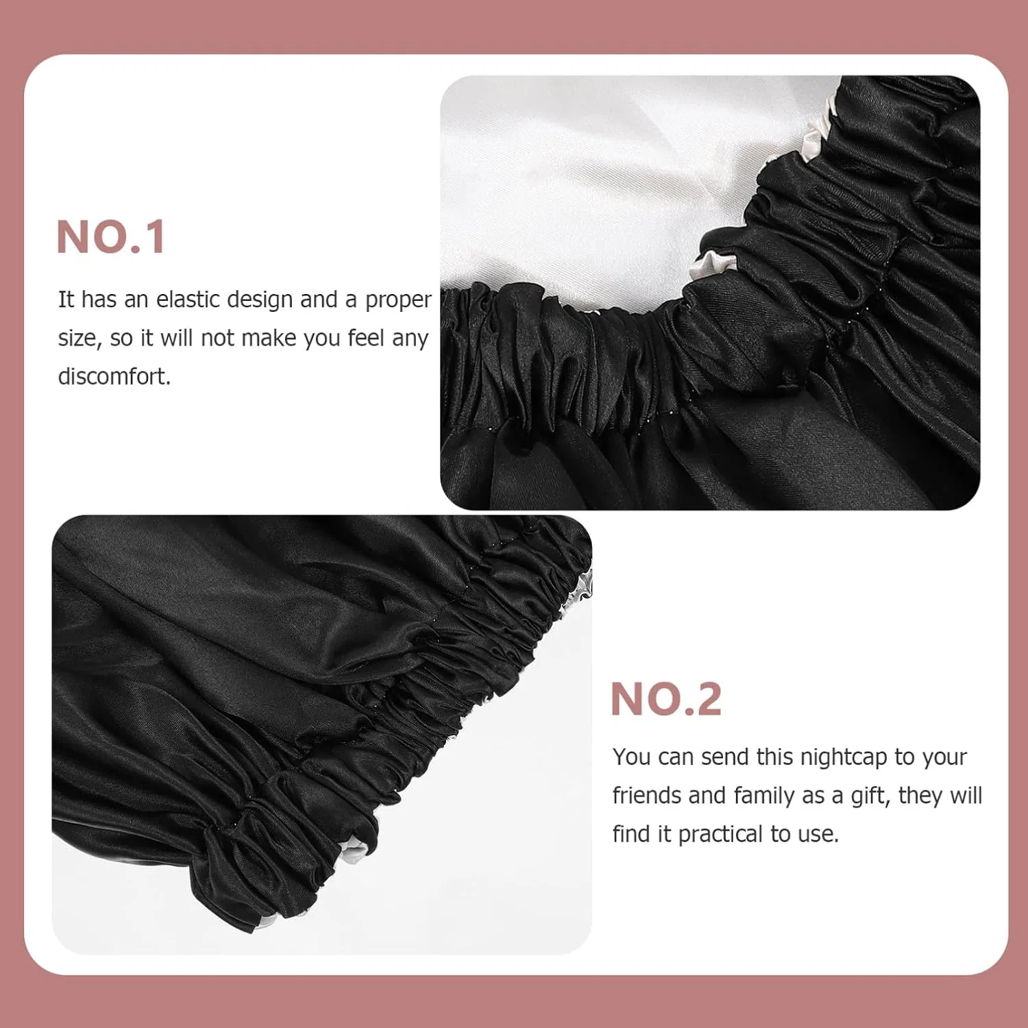 Шапочка для душа Polyester, Black, VALICLUD — фото 4