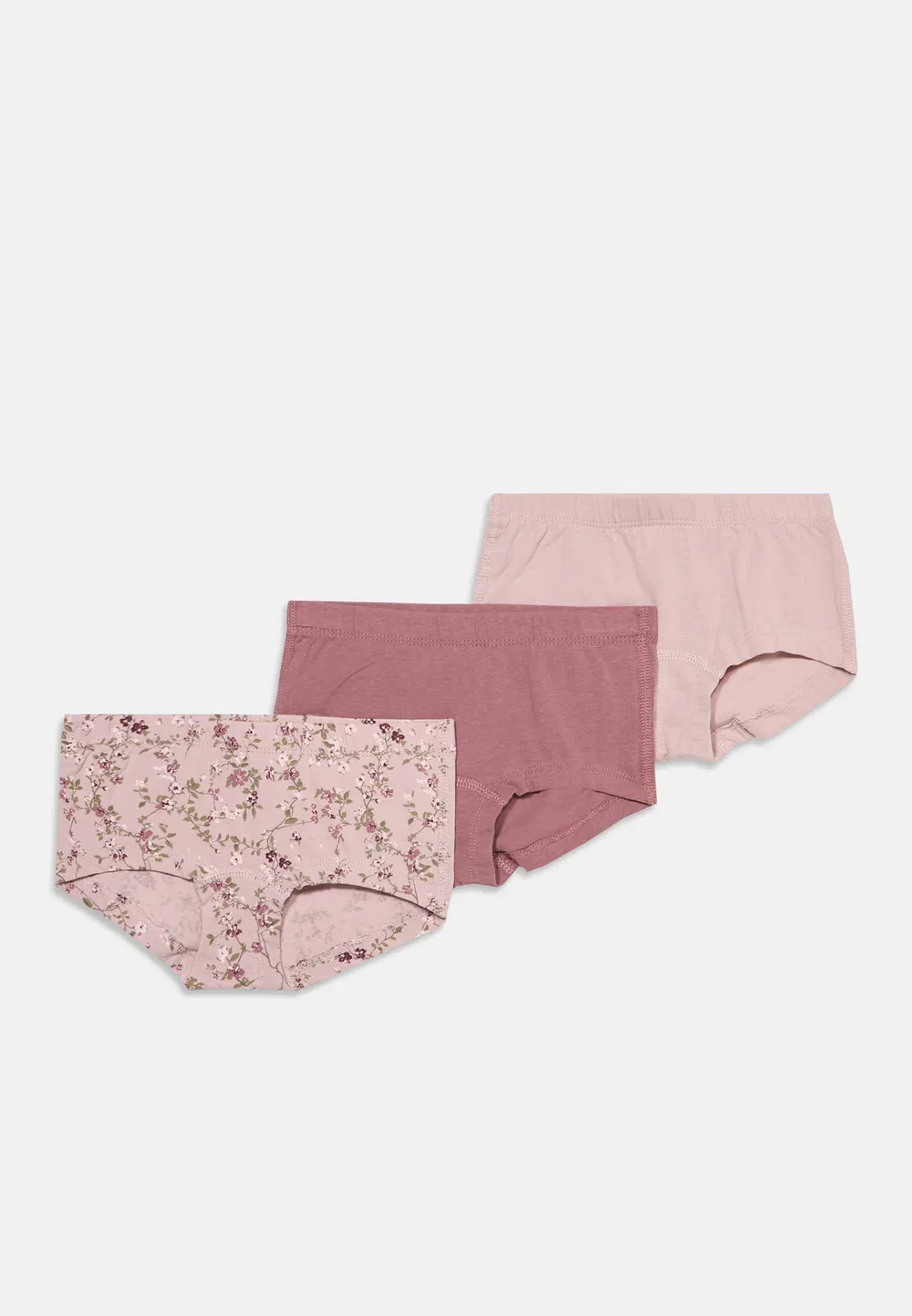 Nmftights violetflower 3 pack - hipsters Name It, Violet/Wistful Mauve — фото 3