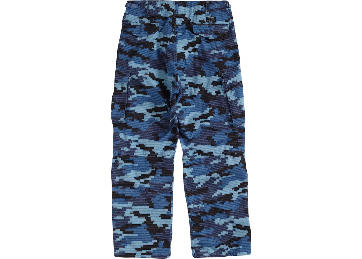 Мужские штаны карго с камуфляжным принтом Supreme, Blue Camo — фото 2