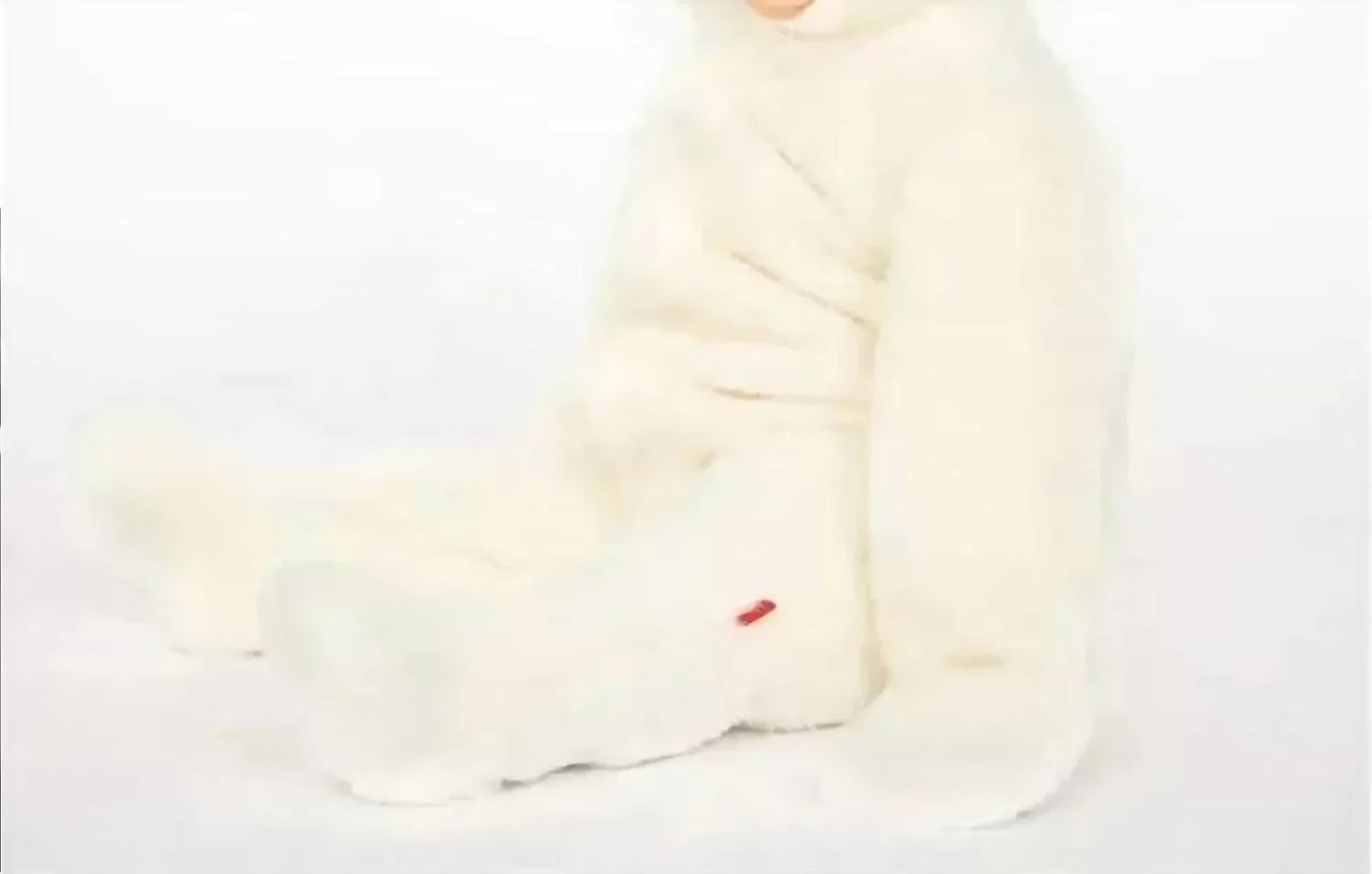 Детский комбинезон-конверт на молнии с капюшоном Minky Pram Magnetic Me, White