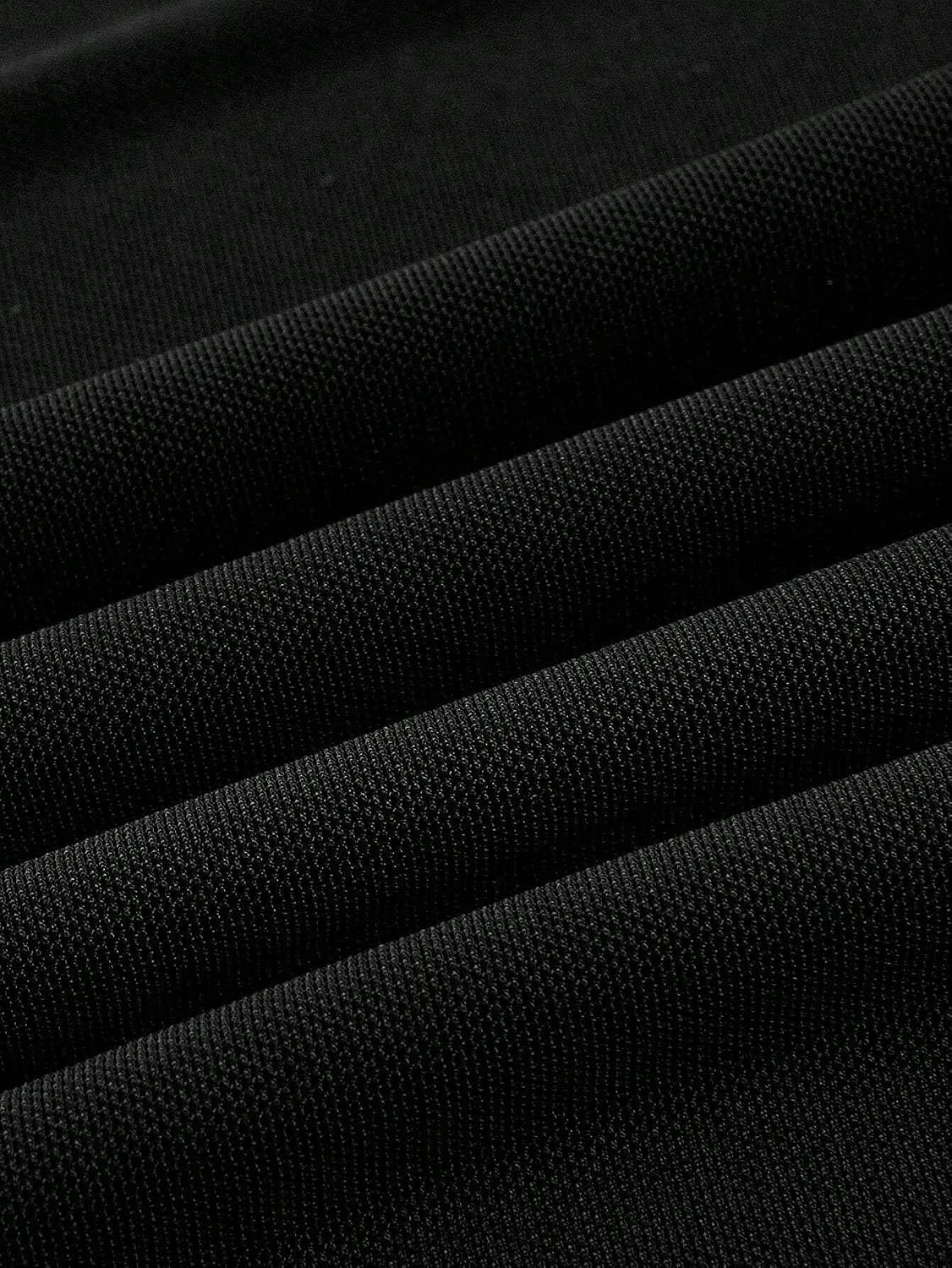 Женское миди платье-бодикон с разрезом на бедре Generic, Black — фото 3