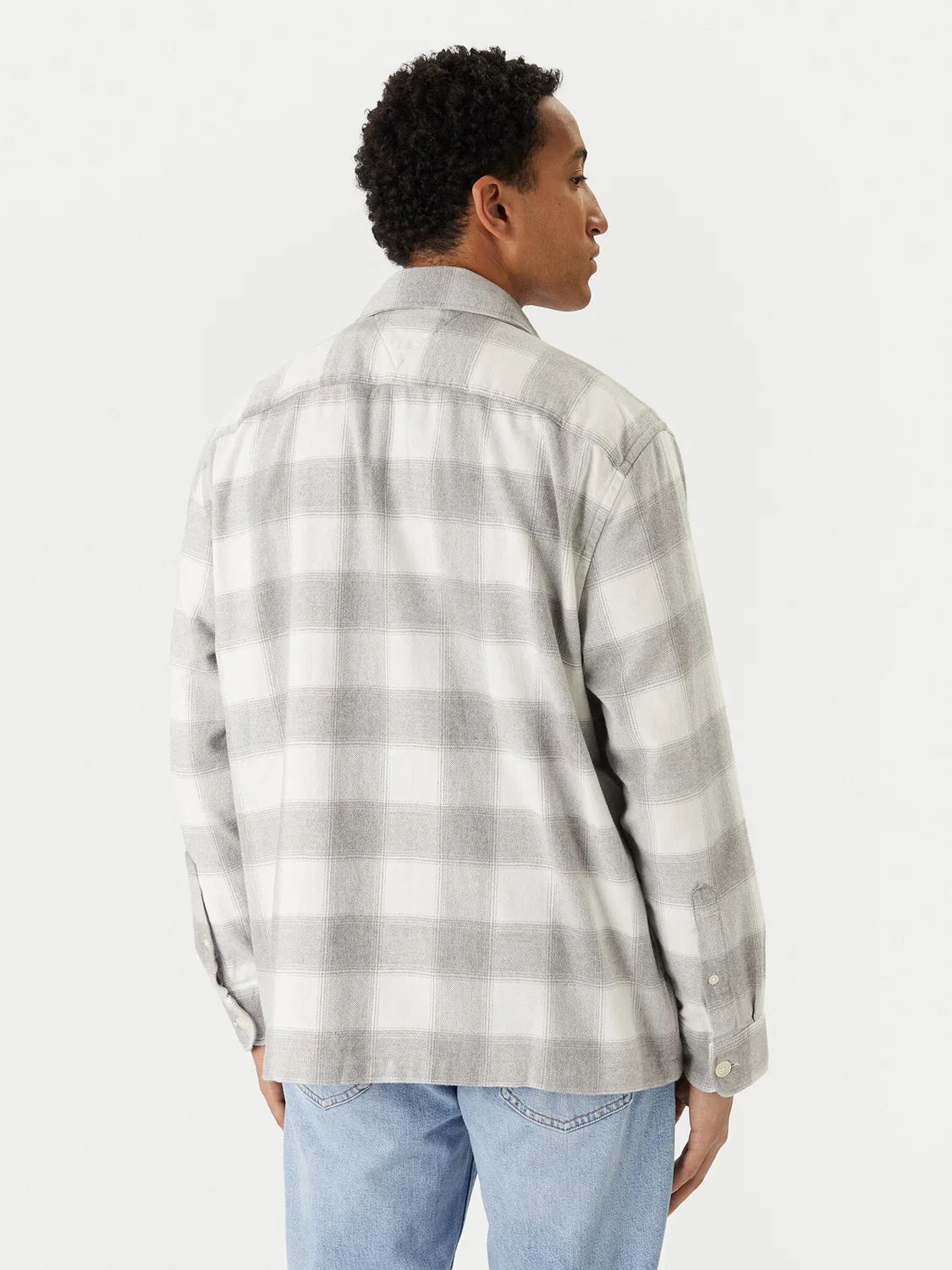 Мужская рубашка стандартного кроя Flannel Tommy Hilfiger, серый — фото 3