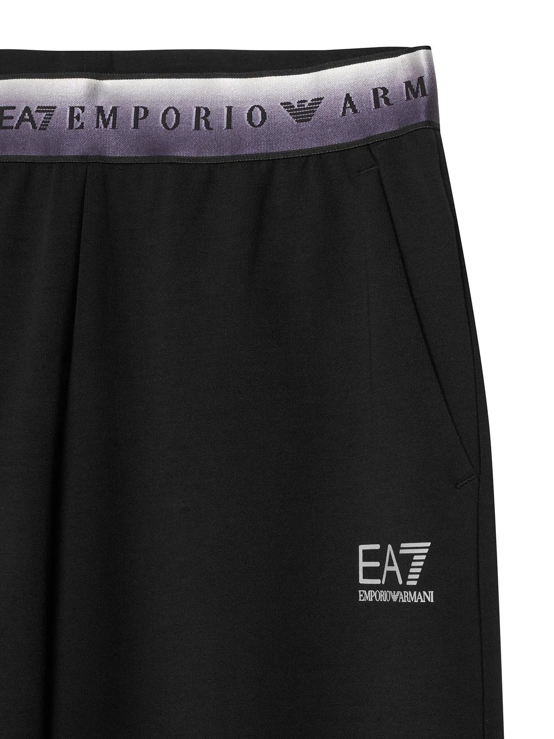 Спортивные штаны стандартного кроя для девочки Ea7 Emporio Armani, черный — фото 3