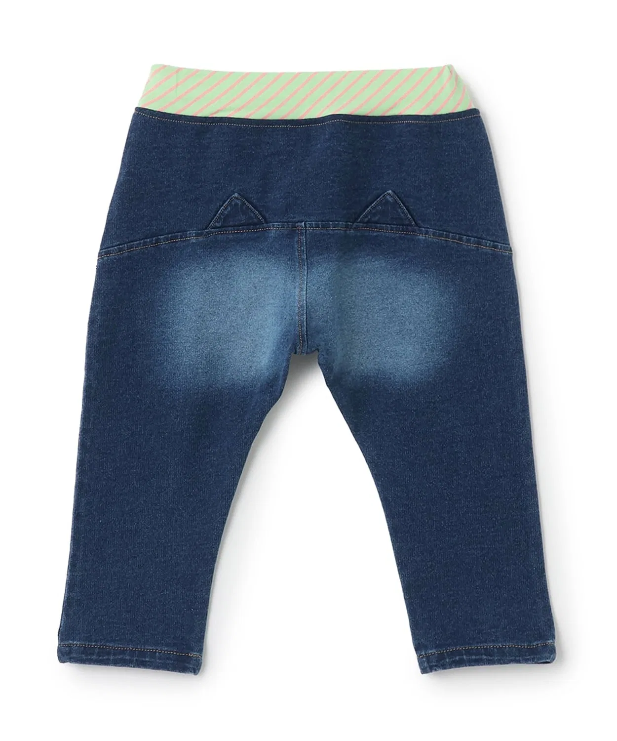 Детские джинсовые брюки с принтом цитруса, модель Citrus Knit, baby cheer, Navy — фото 2