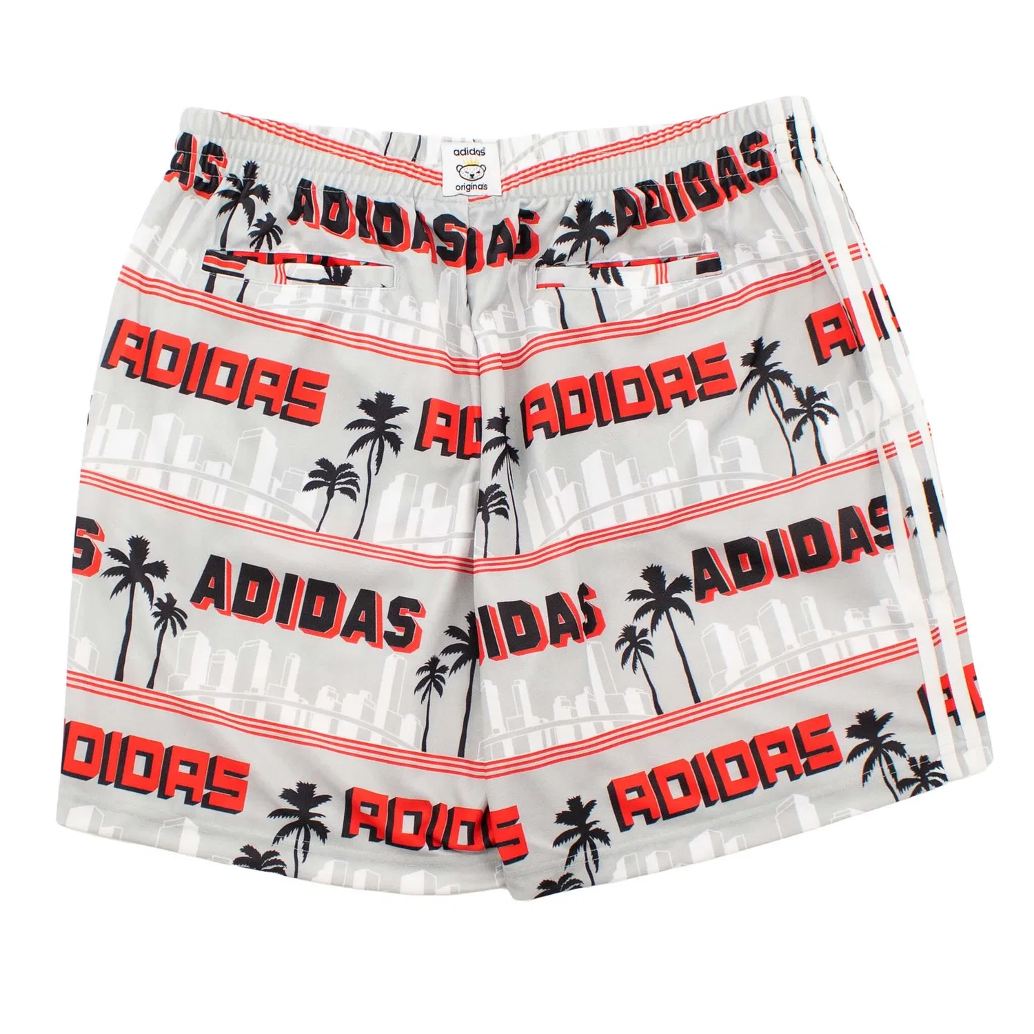 Мужские шорты с принтом Nigo La Palm Adidas, Grau — фото 4