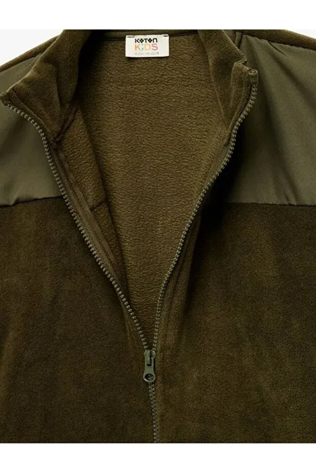 Детские свитшот для мальчиков хлопковый Koton, Khaki — фото 3