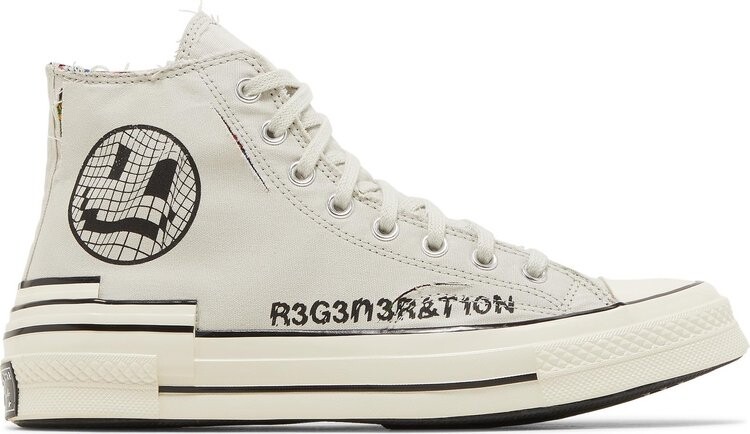 

Кроссовки Converse Chuck 70 Hacked Heel High Tear Away - Light Bone, серый