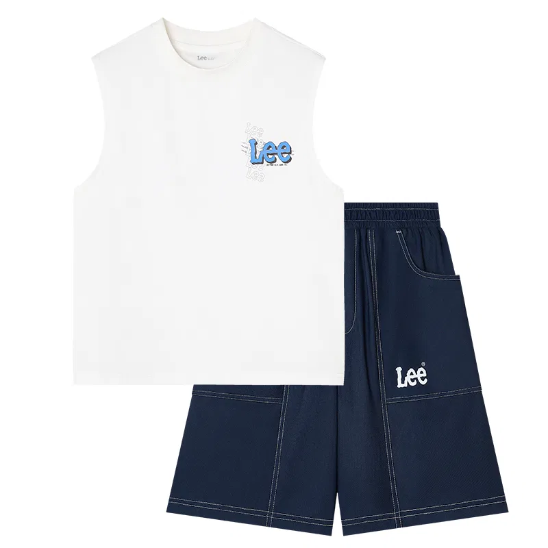 Детский спортивный костюм с круглым вырезом Ice Dusty Blue Lee — фото 3