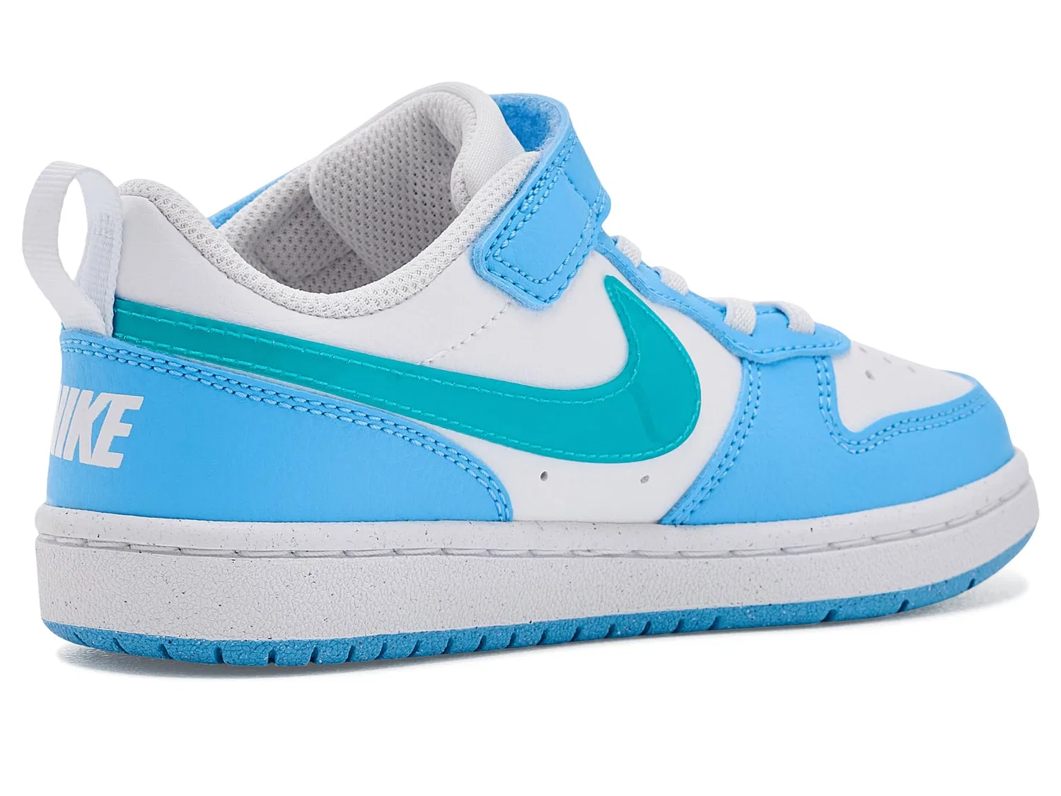 Кроссовки Court Borough Low (для маленьких детей) Nike Kids, White/Energy/Football Blue — фото 4