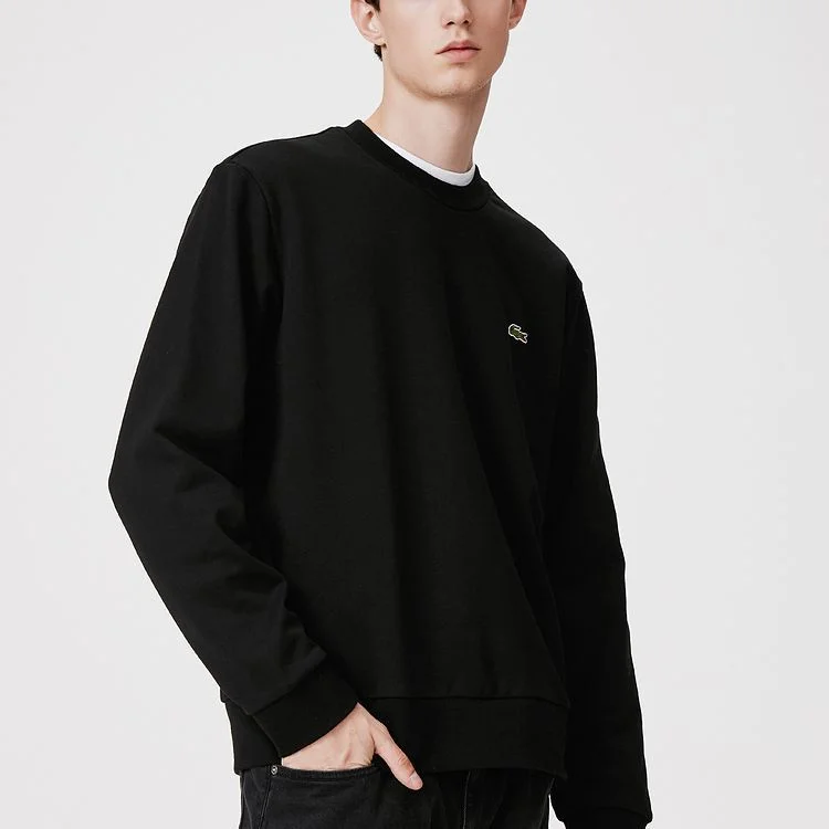 Хлопковый свитшот LACOSTE, 031/черный — фото 2