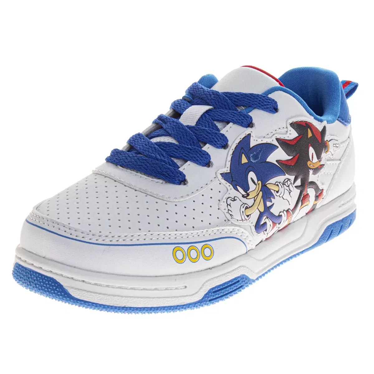 Детские кроссовки для мальчиков с принтом Sonic the Hedgehog, White Blue