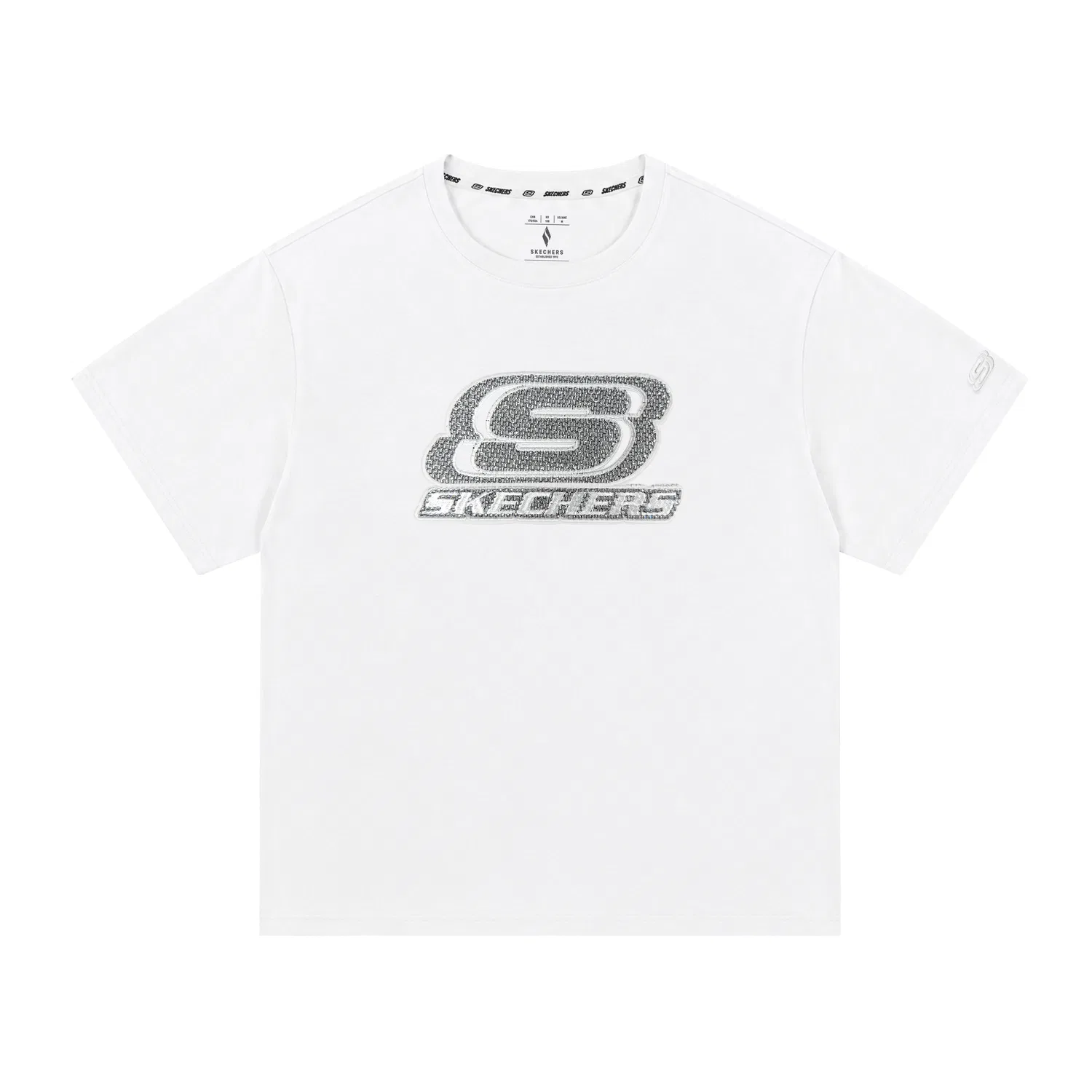 Детская футболка с круглым вырезом Straight Fit Skechers