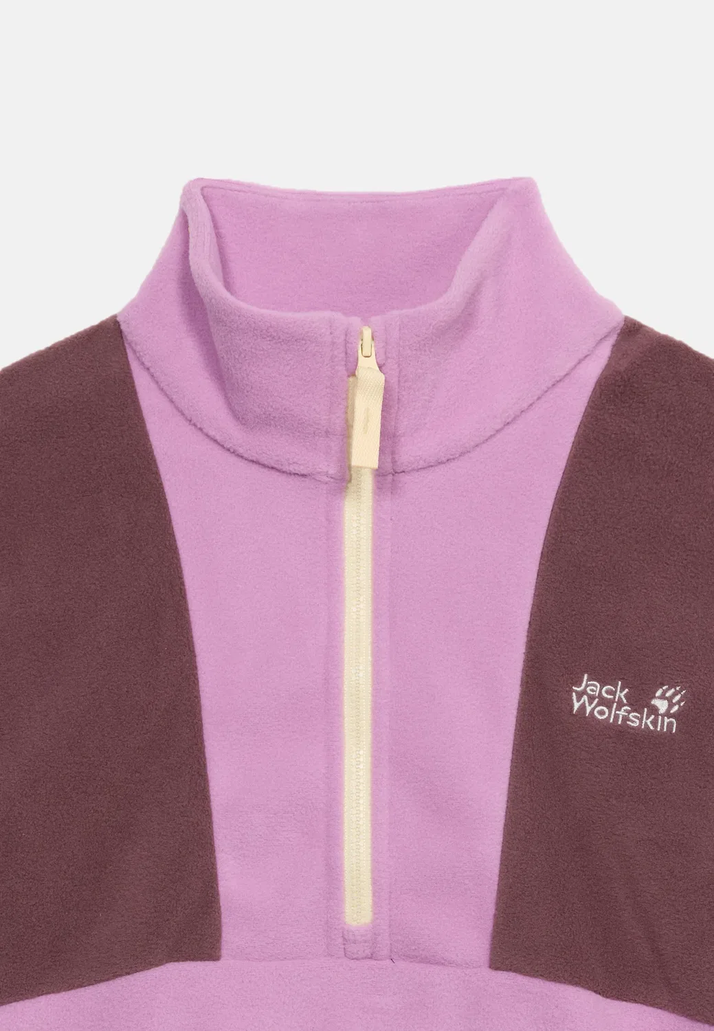 Флешковый джемпер Colorblock Taunus унисекс Jack Wolfskin, Vivid Orchid — фото 3