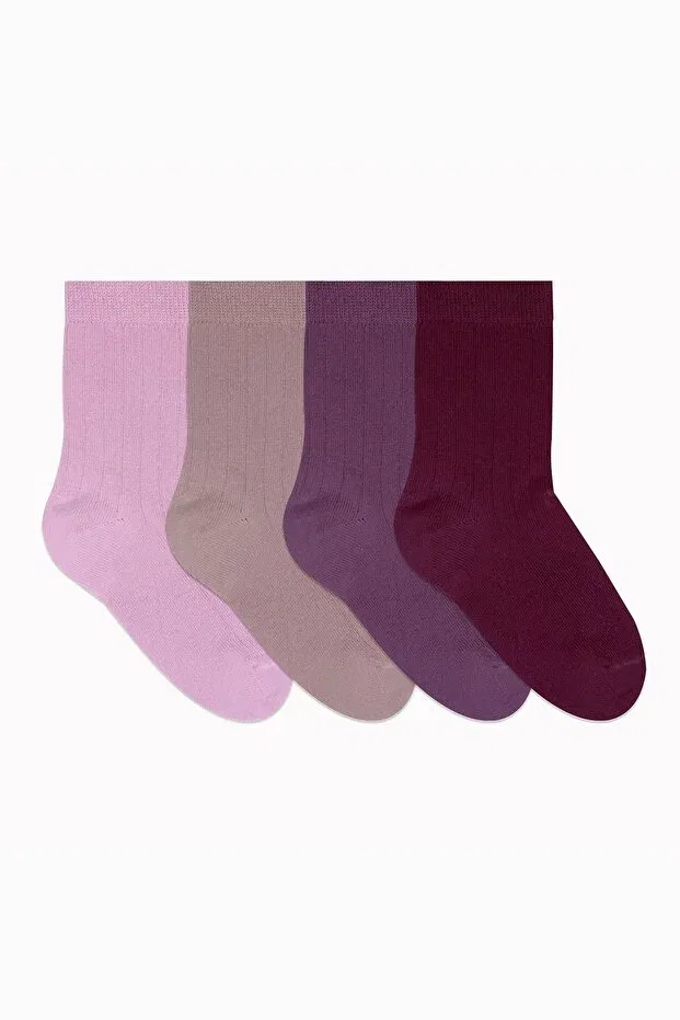 Детские носки из органического хлопка 4 пары Bistyle, Pink — фото 2