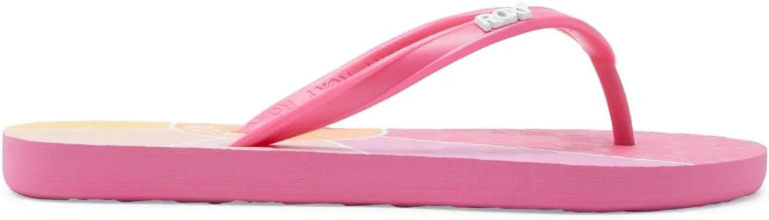 

Сандалии-шлепанцы Roxy girls Rg Viva Stamp, розовый