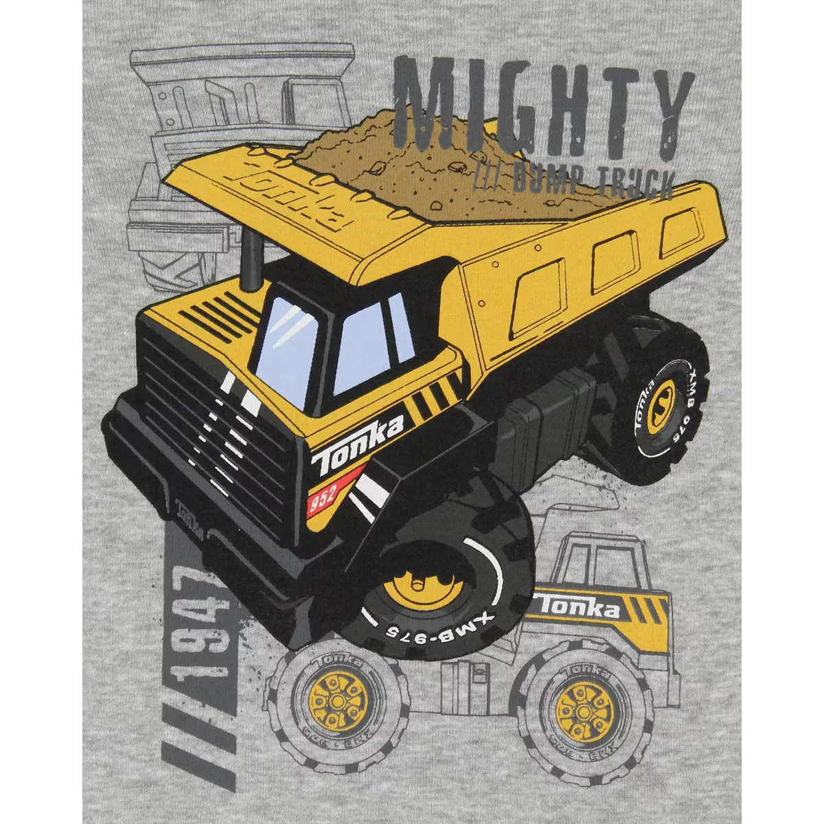 Пижамный комплект с длинным рукавом 2 предмета Mighty Dump Truck INTIMO, Grey — фото 4