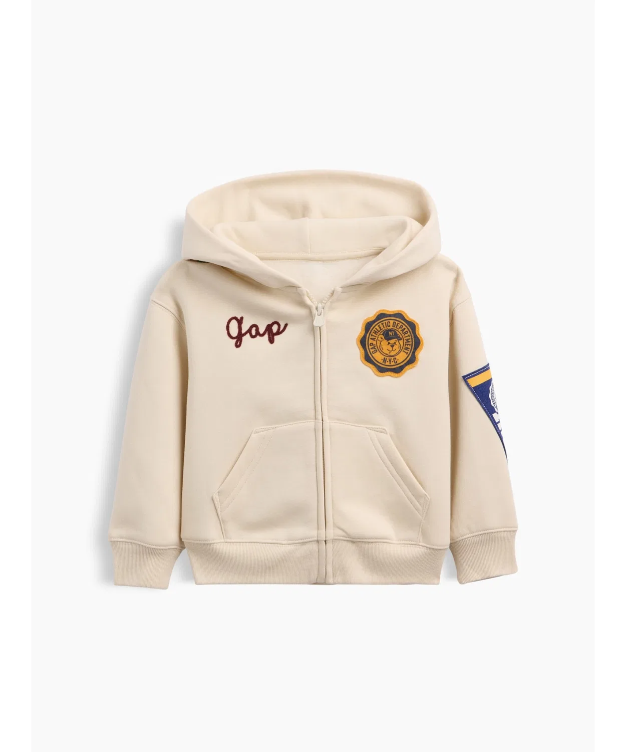 Детский свитшот с длинным рукавомGap Vintage Soft Varsity Style, Beige