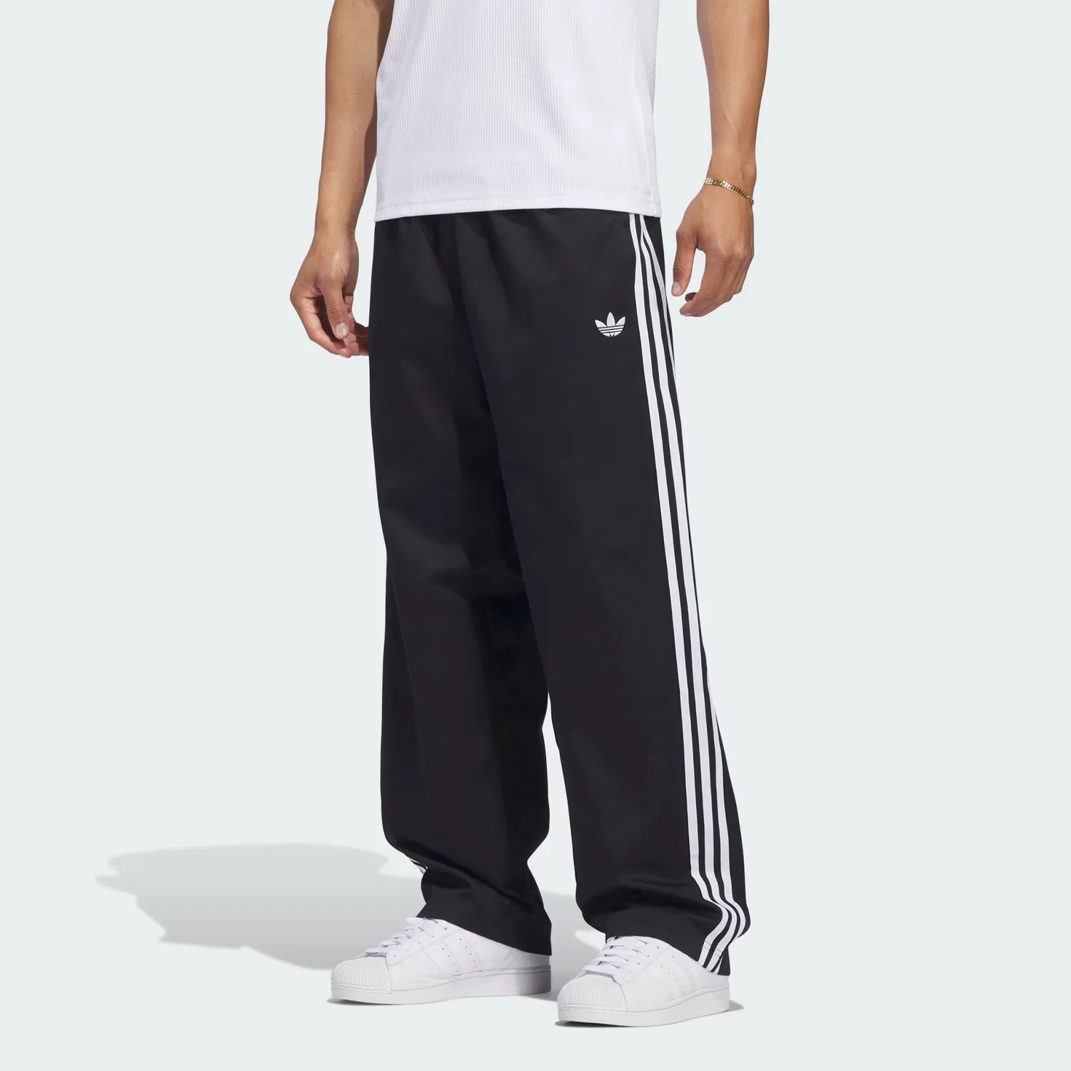 Мужские спортивные брюки свободного кроя Adicolor SST Cotton Twill Track Pant Adidas Originals, черный