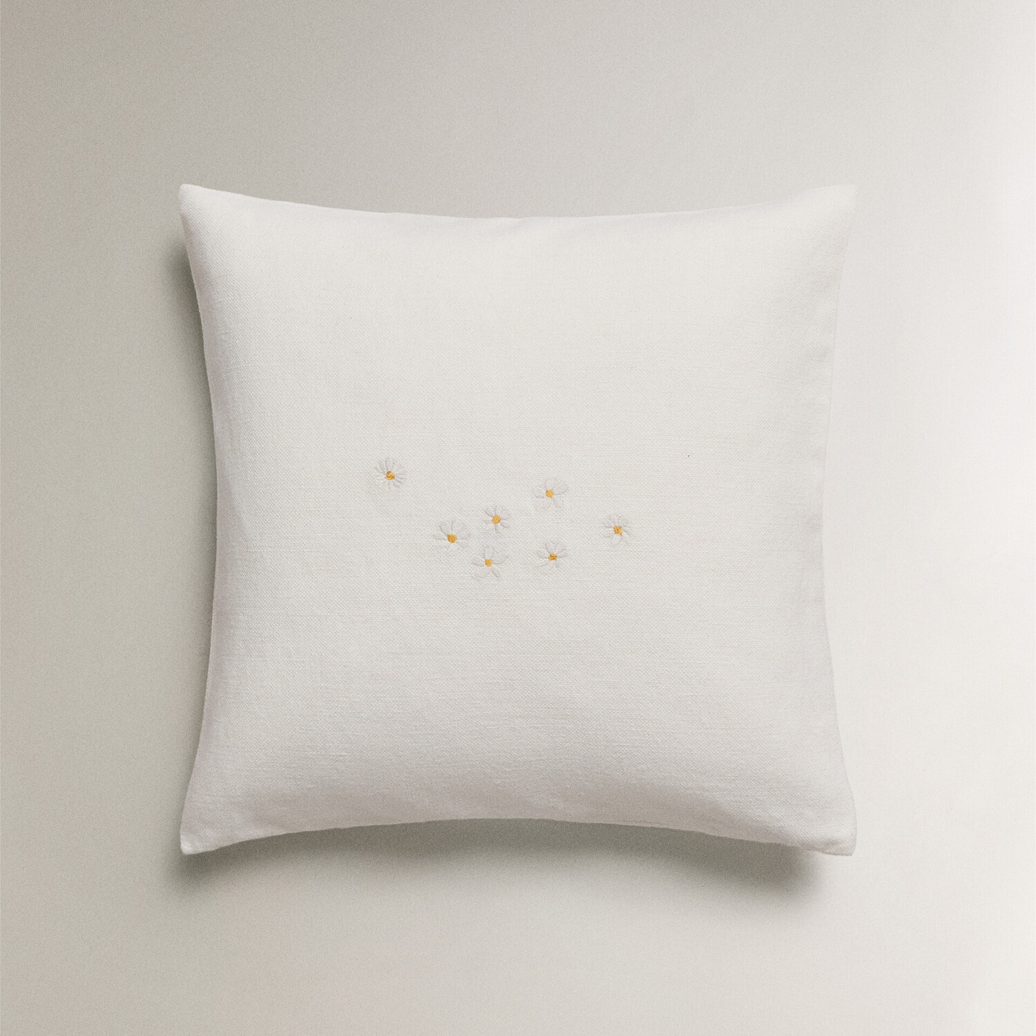 

Чехол для подушки Zara Home Daisy, 45х45 см, хлопок/лен