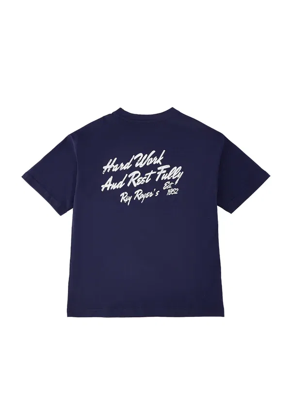 Футболка с принтом Print t-shirt, Roy Rogers, темно-синий — фото 2