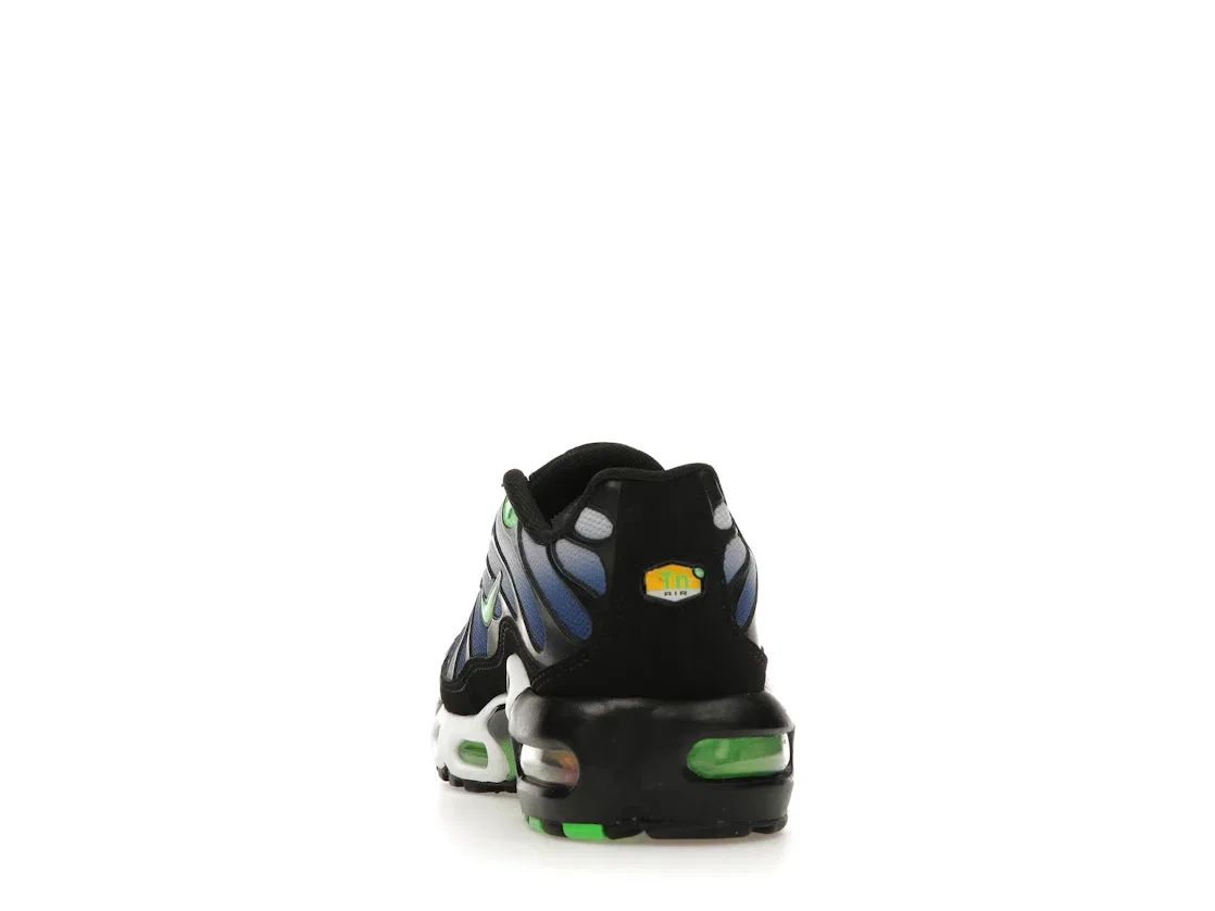 Детские кроссовки Lifestyle Nike Air Max Plus, Black/White/Deep Royal/Scream Green — фото 4