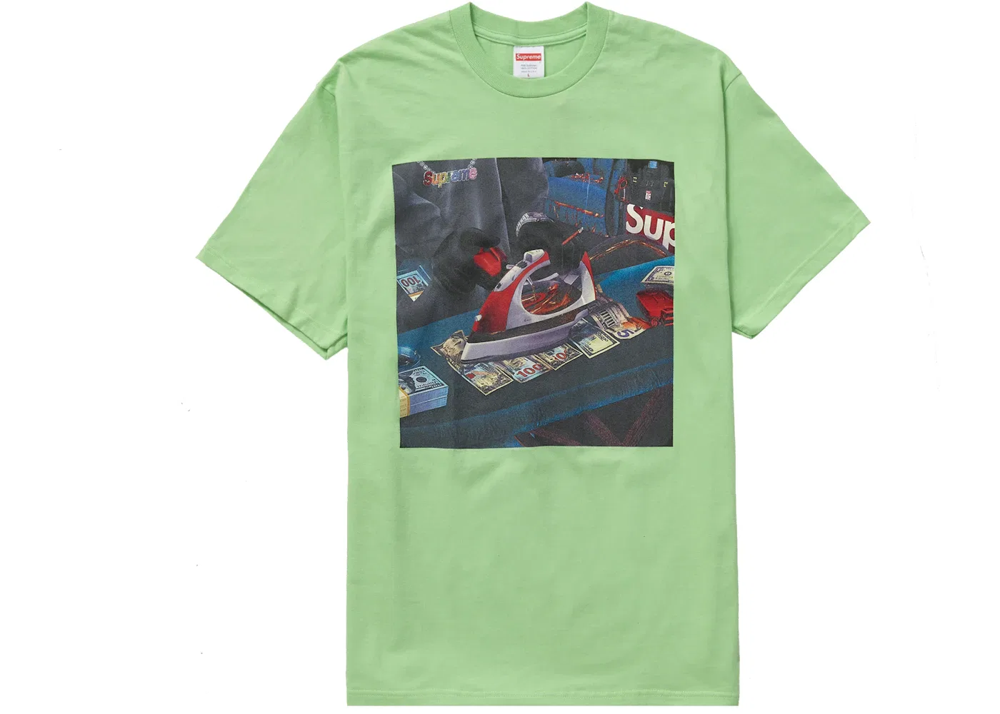 Мужская футболка с принтом Supreme Tee, Lime