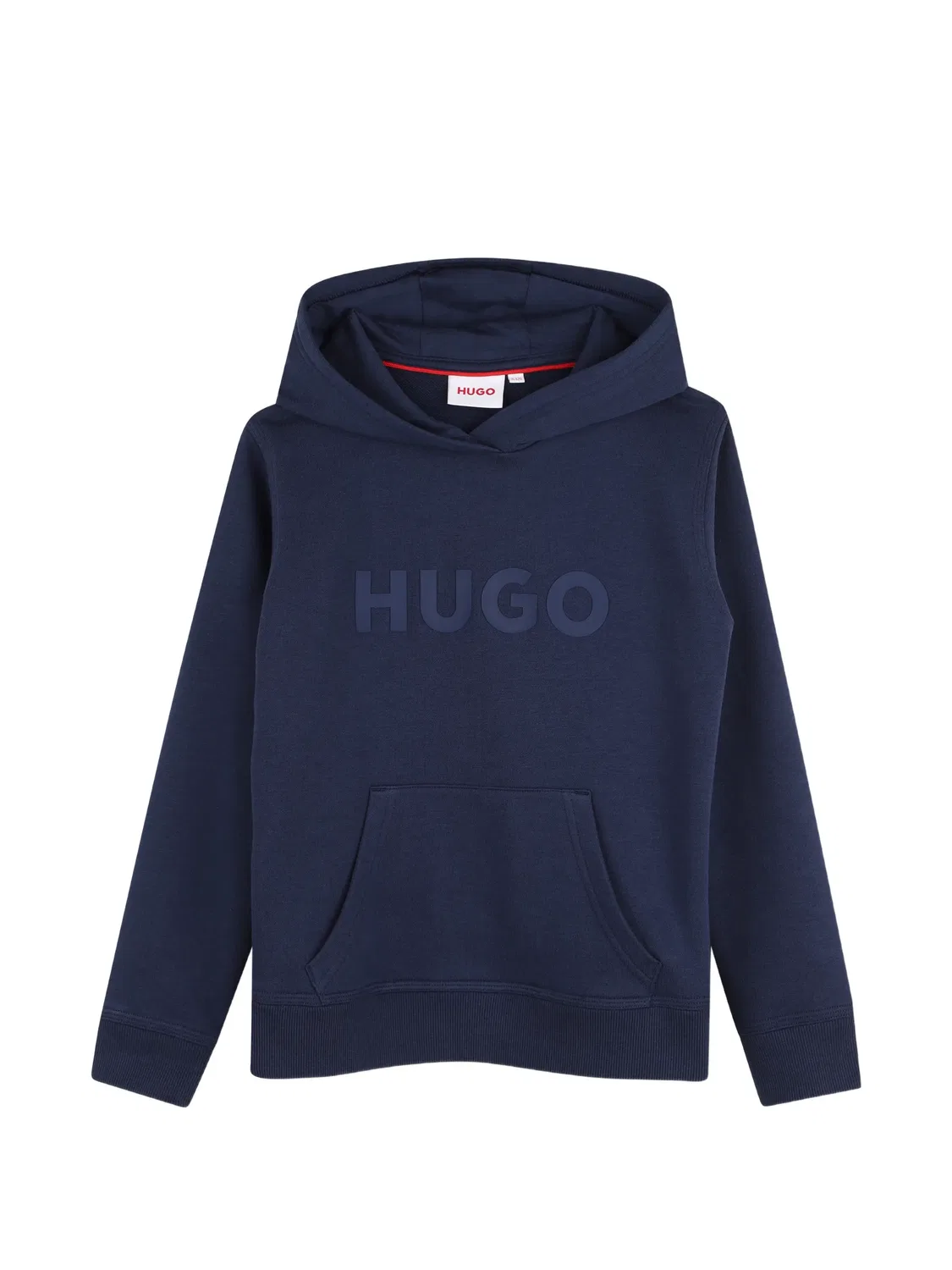 Синее худи с принтом логотипа HUGO, синий