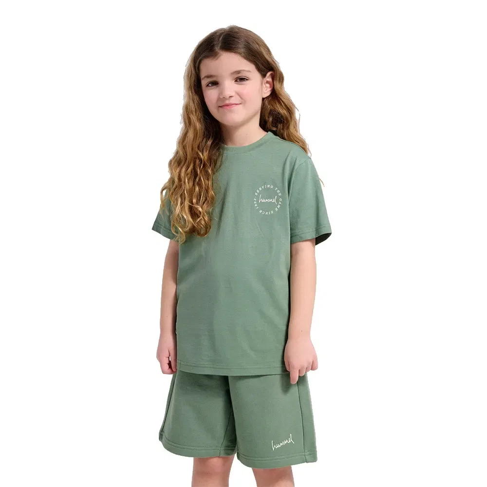 Футболка с коротким рукавом Regular Graphic Hummel, зеленый