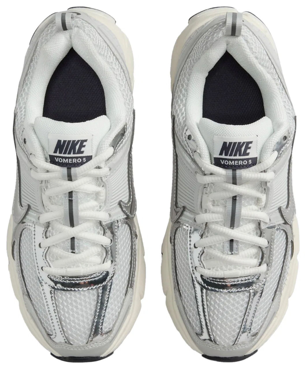 Кроссовки для девочек Vomero 5 Nike, цвет Chrome/Sail/Photon Dust — фото 4