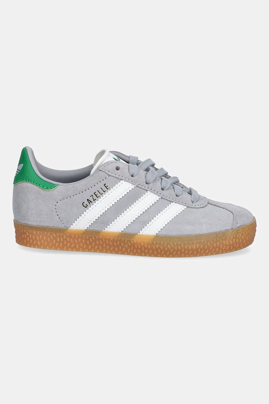 Детские замшевые кроссовки GAZELLE Adidas Originals, серый — фото 2