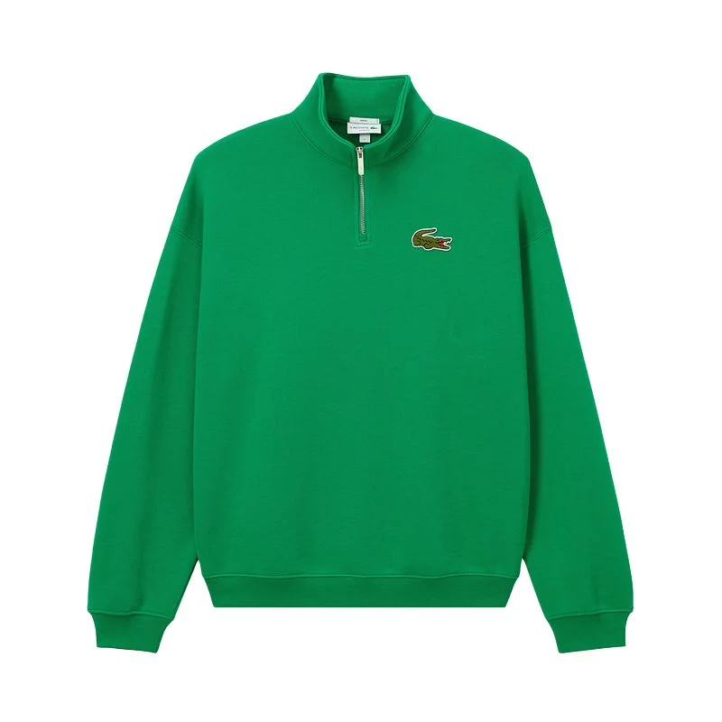 Свитшот унисекс с воротником стойкой LACOSTE, LDM/Fluorite Green