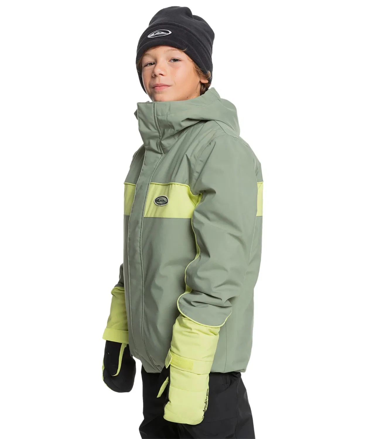Детская горнолыжная куртка с водонепроницаемостью 20000 мм, модель HIGH ALTITUDE YOUTH Quiksilver, Khaki — фото 3
