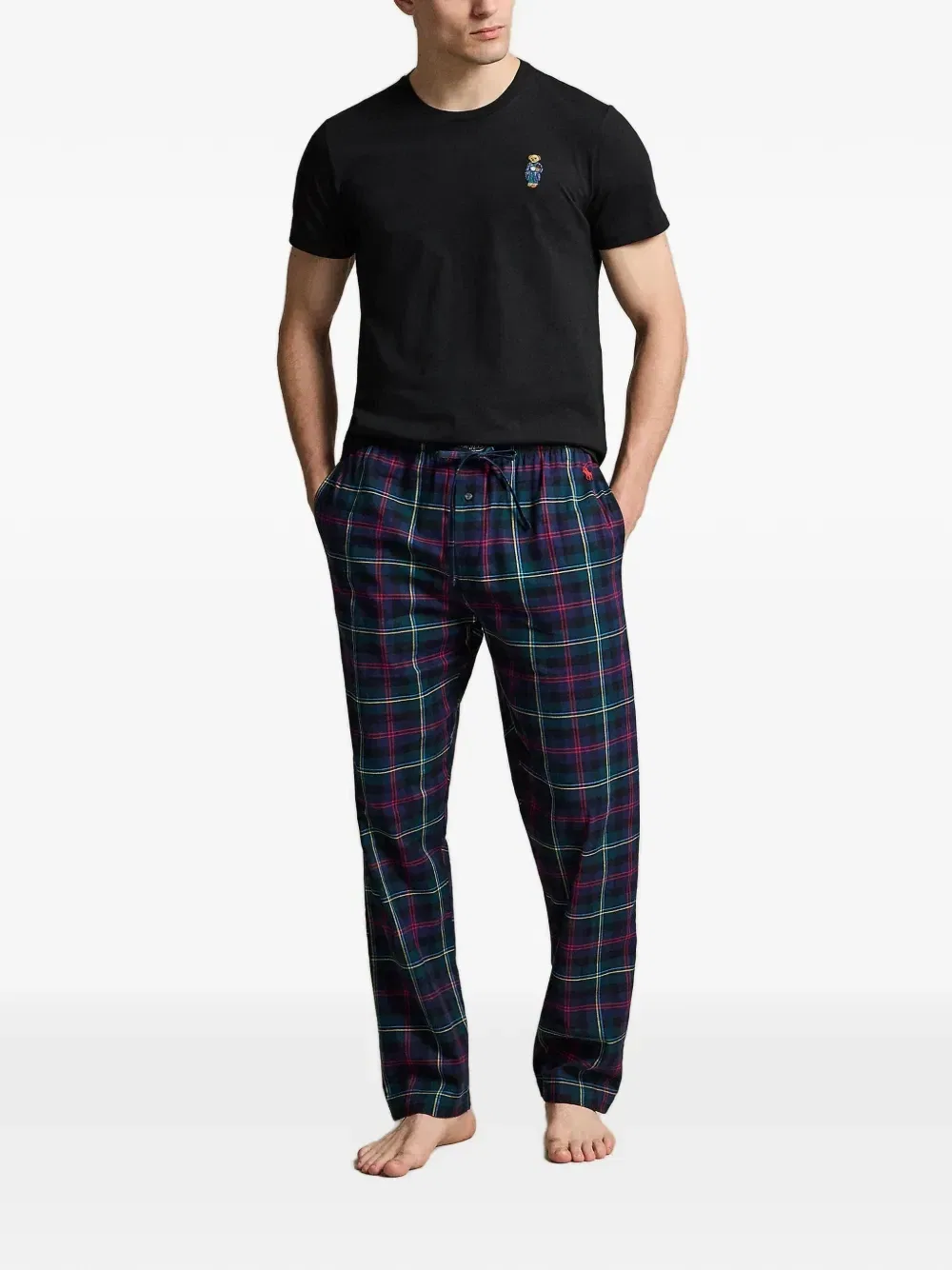 Футболка хлопок Polo Bear Polo Ralph Lauren, черный — фото 2