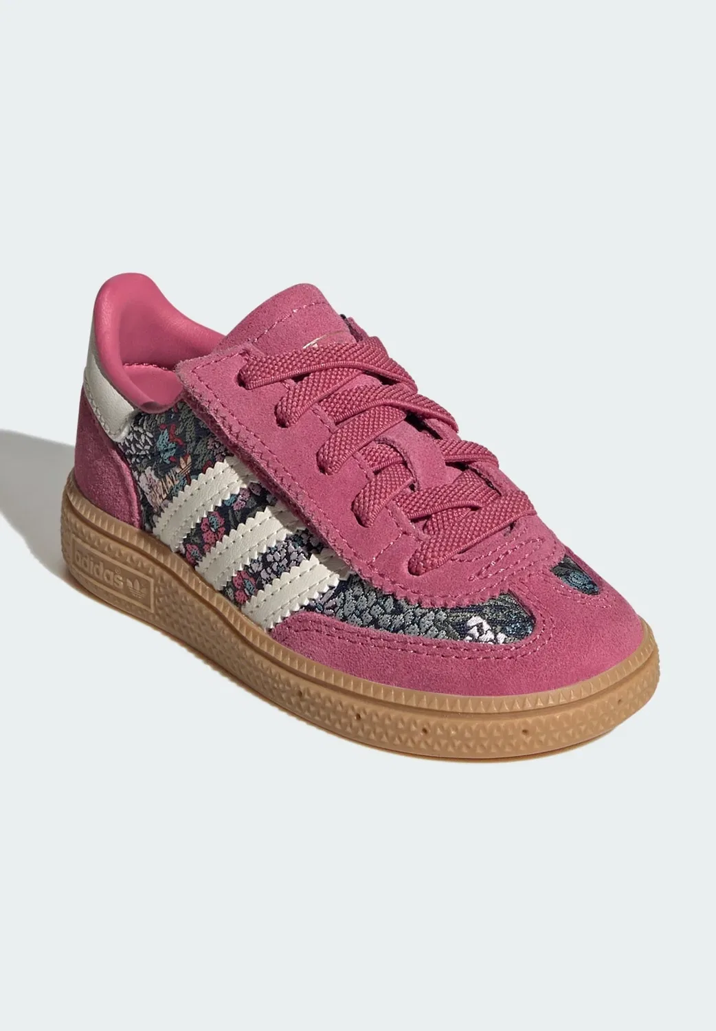 Кроссовки Adidas Liberty Handball Special Comfort с эластичной шнуровкой, унисекс - детская обувь Adidas Originals, Dual Magenta Cream White Gum — фото 2