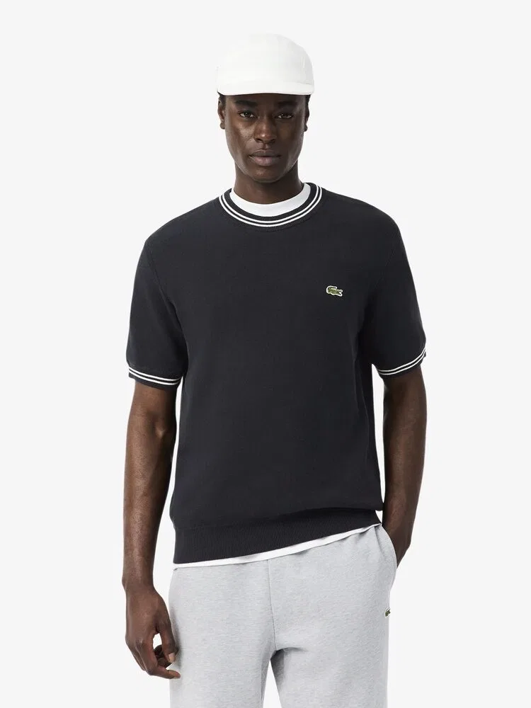 Пуловер хлопковый LACOSTE, Black