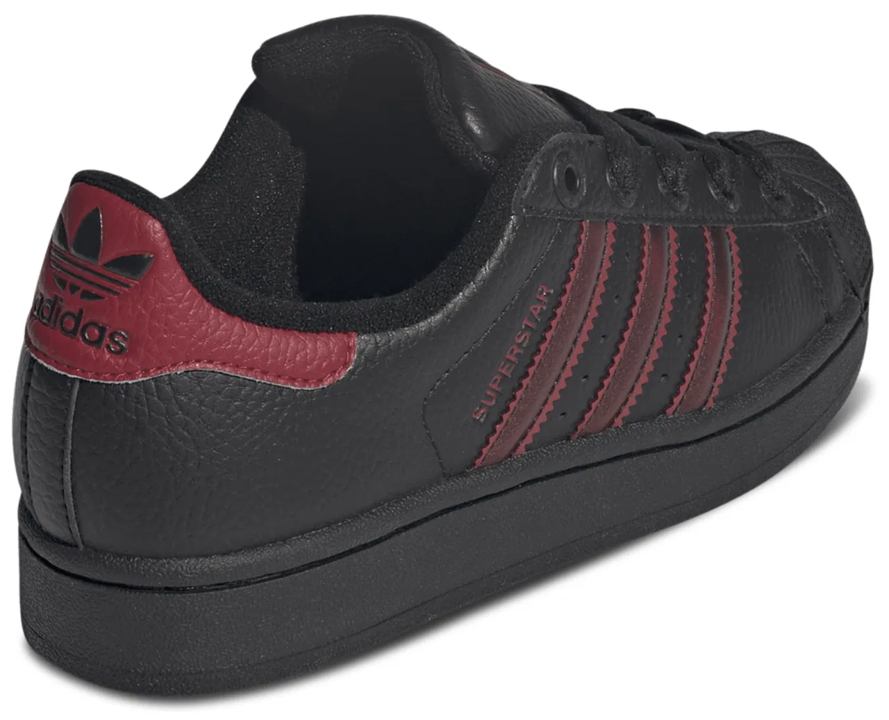 Кроссовки для мальчиков Superstar II Adidas, цвет Black/Team Victory Red/Black — фото 3