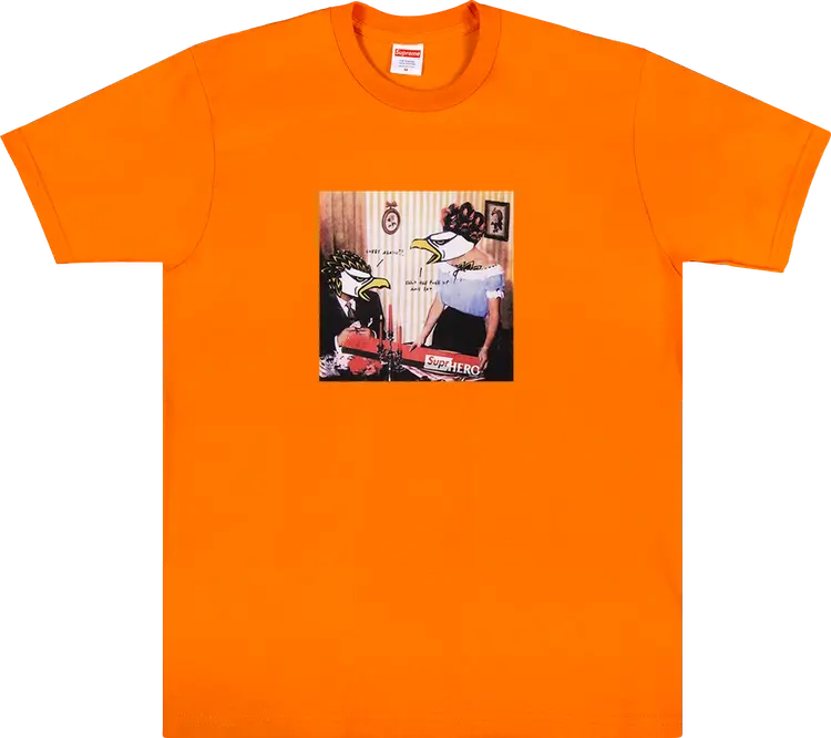 

Футболка Supreme x ANTIHERO Curbs Tee 'Orange', оранжевый