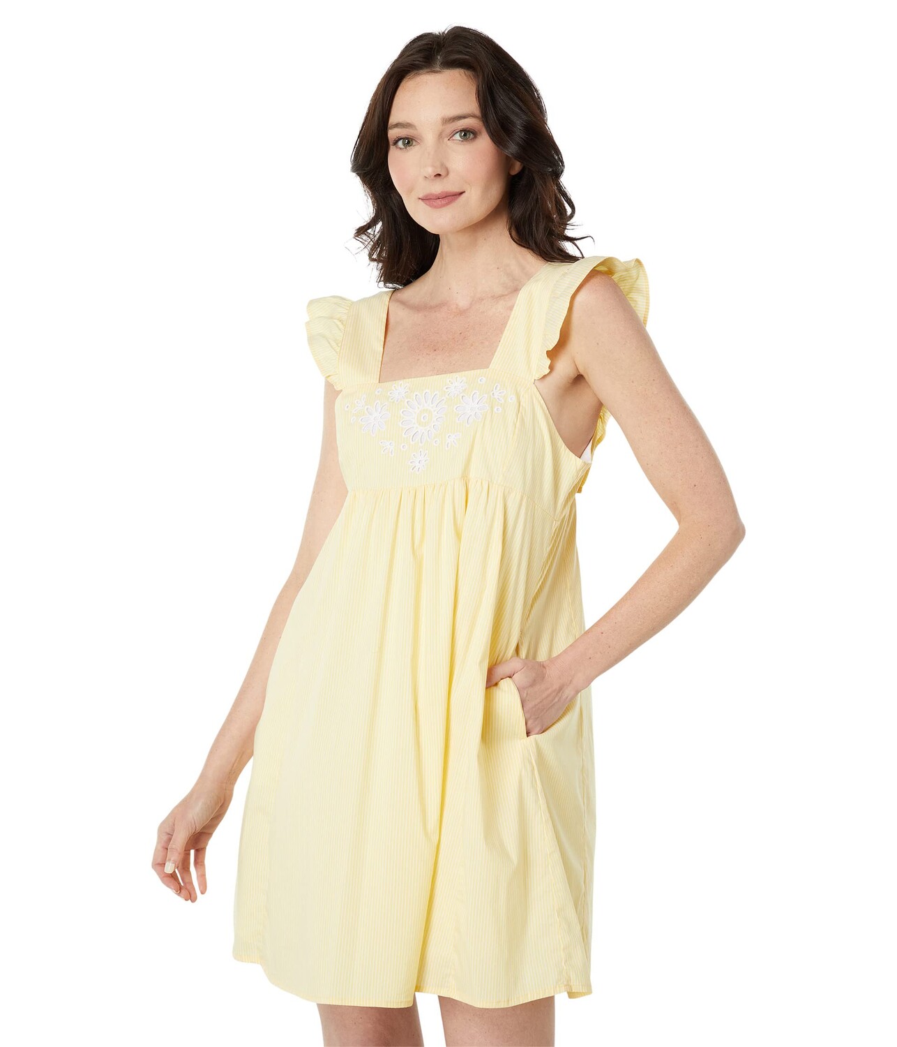 

Платье Draper James, Embroidered Maddie Babydoll Dress