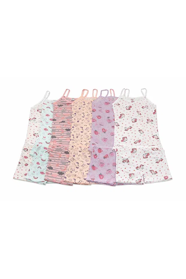 Детский комплект нижнего белья для девочек хлопковый 6-Piece Assorted Girls' Underwear Set Süsen Lingerie, Patterned — фото 2