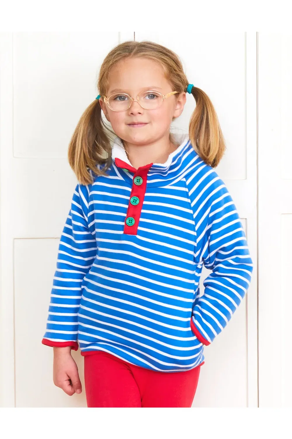 Детский свитшот из флиса Breton Toby Tiger, Blue