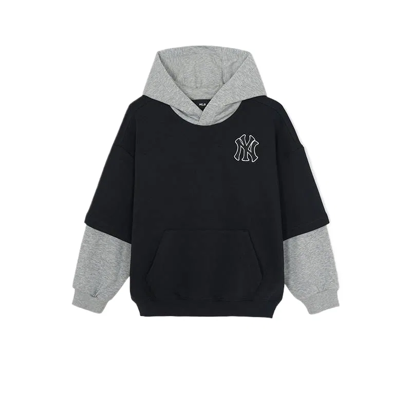 Детская толстовка с капюшоном и принтом MLB KIDS, Black