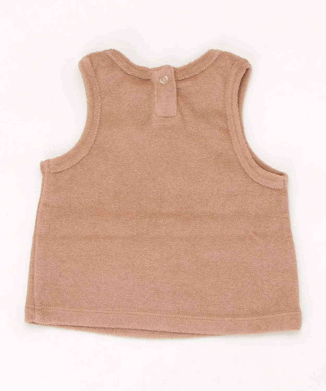 Детская майка без рукавов из махровой ткани Quincy Mae, Salmon Pink — фото 2