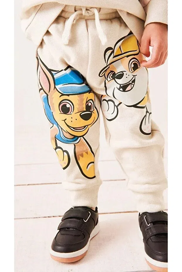 Детский комплект для мальчиков с графическим принтом Paw Patrol Juniorcocukgiyim, Beige — фото 3