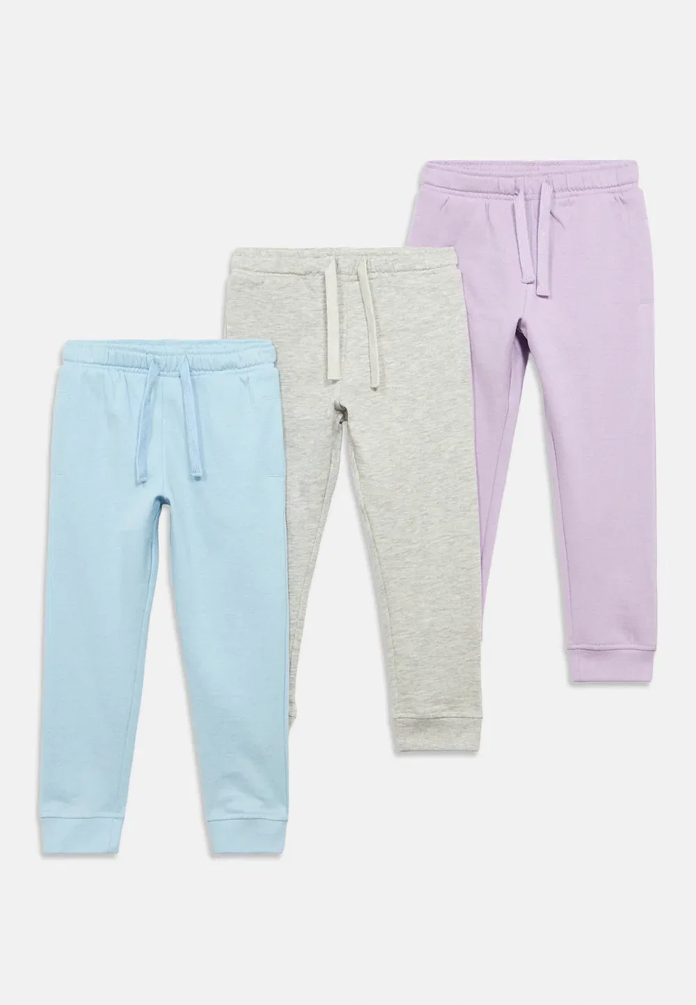 Комплект из 3 спортивных штанов унисекс Friboo, Lilac/Light Blue — фото 3