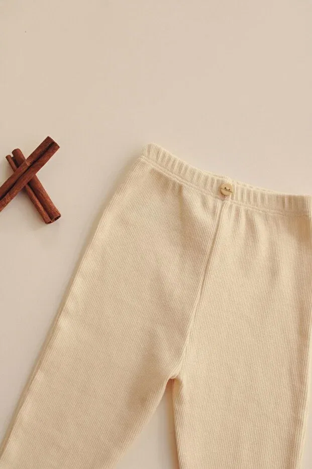 Детские леггинсы для девочек хлопковые Oh La La Koala For Little Ones, Nude Color — фото 3