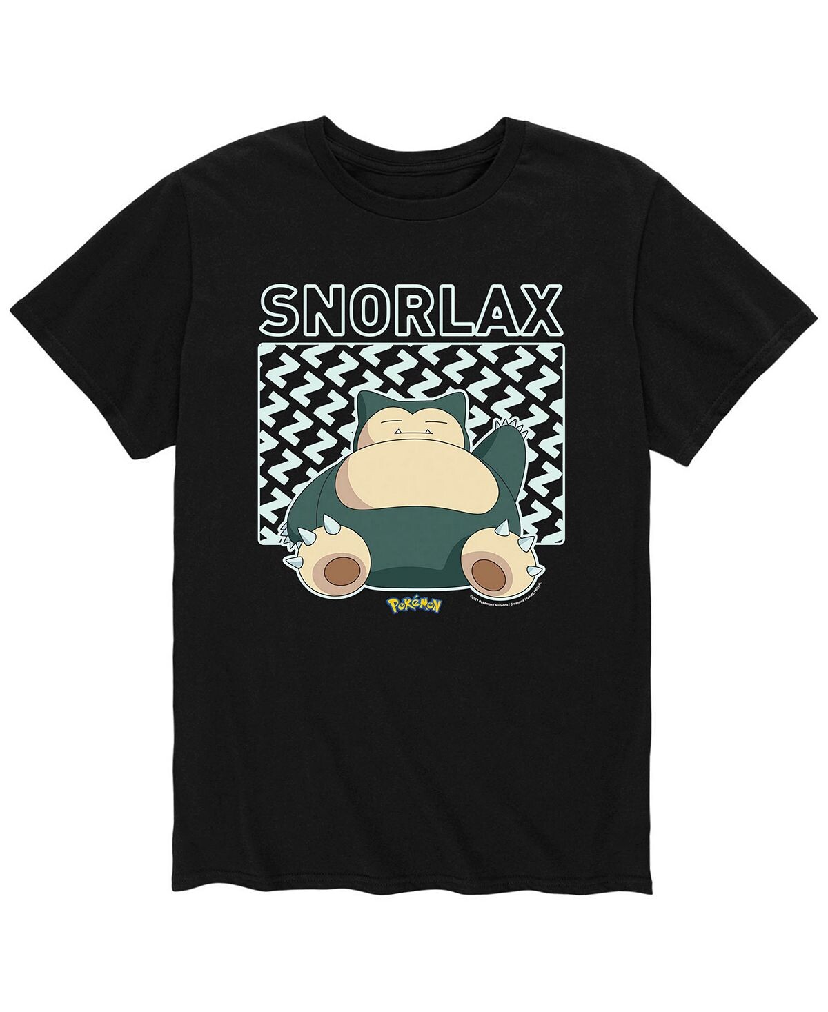 

Мужская футболка pokemon snorlax AIRWAVES, черный