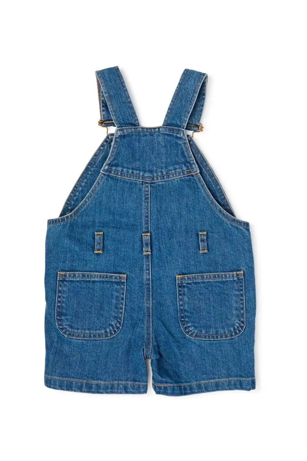 Детские джинсовые шорты-комбинезон Dotty Dungarees, Blue — фото 4